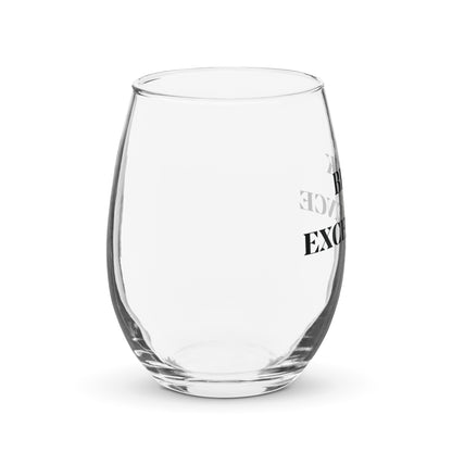 Stemless wine glass