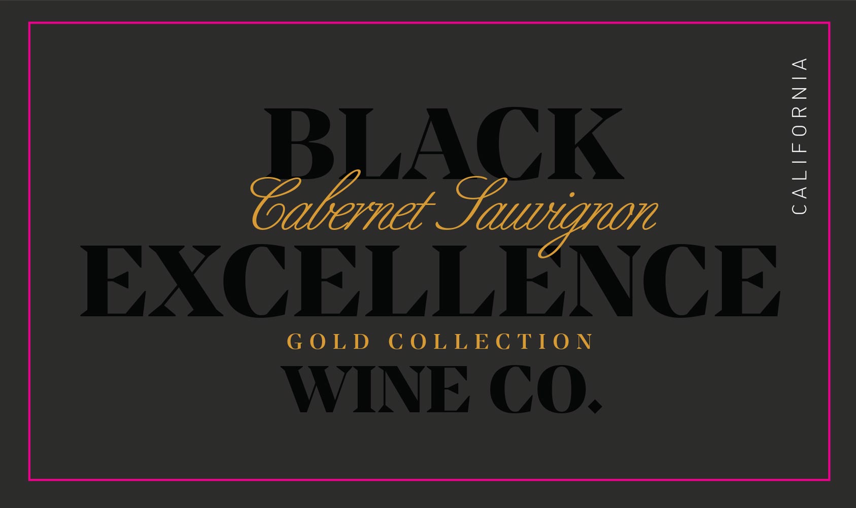 Cabernet Sauvignon Wine for sale, Black Excellence Wine Co California