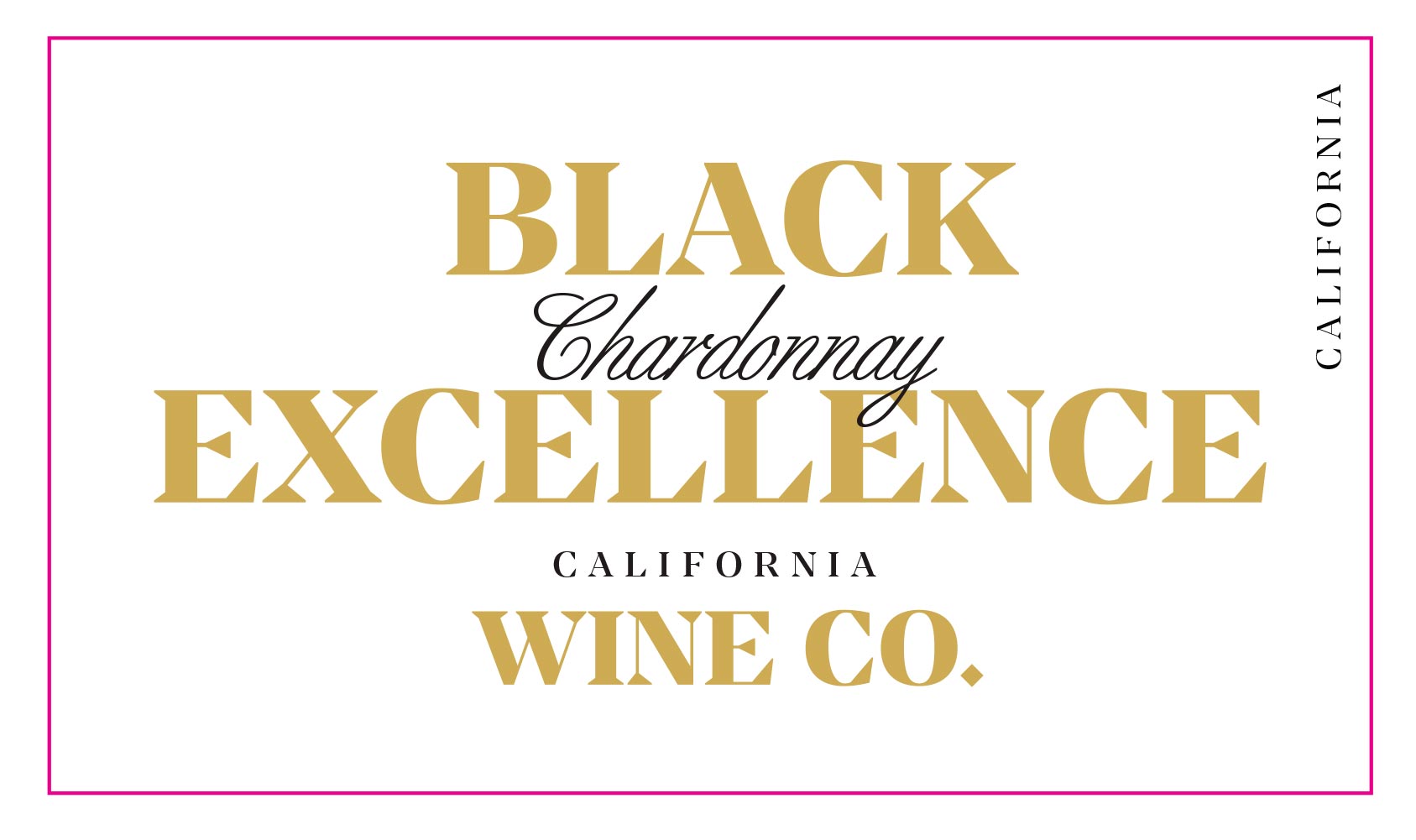 Chardonnay Wine for sale, Black Excellence Wine Co California